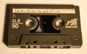side B of mix tape