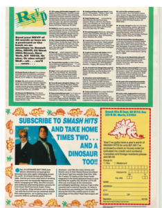 RSVP page of Smash Hits