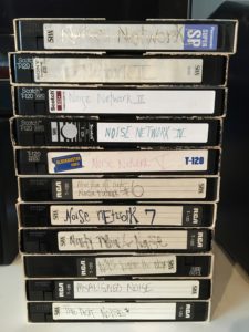 stack of vhs tapes photo