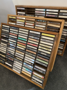 Photo of three 100-cassette racks