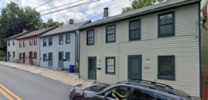rowhomes where Spider lived in Old Ellicott City